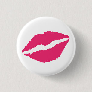 Badge Rond 2,50 Cm Bouton Baiser
