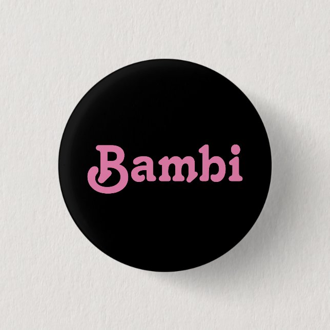 Badge Rond 2,50 Cm Bouton Bambi (Devant)