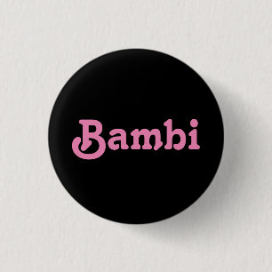 Badge Rond 2,50 Cm Bouton Bambi