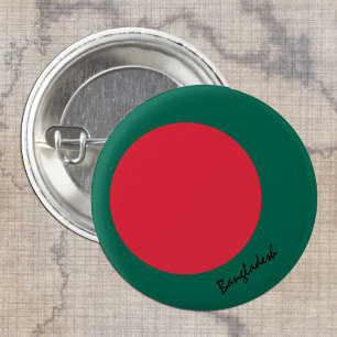 Badge Rond 2,50 Cm Bouton Bangladesh, drapeau patriotique du Banglade