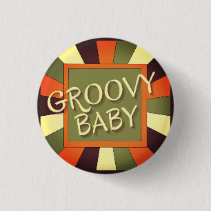 Badge Rond 2,50 Cm Bouton bébé Super rétro vintage
