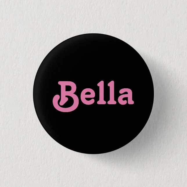 Badge Rond 2,50 Cm Bouton Bella (Devant)