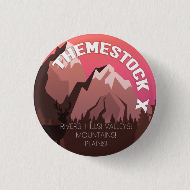 Badge Rond 2,50 Cm Bouton Bétail X (Devant)