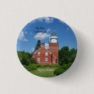 Badge Rond 2,50 Cm Bouton Big Bay Lighthouse