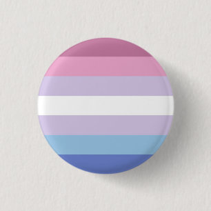Badge Rond 2,50 Cm Bouton Bigender Pride (Purple Clair)