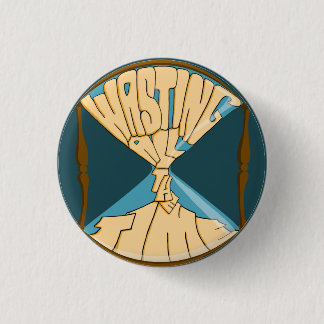 Badge Rond 2,50 Cm Bouton bleu de logo