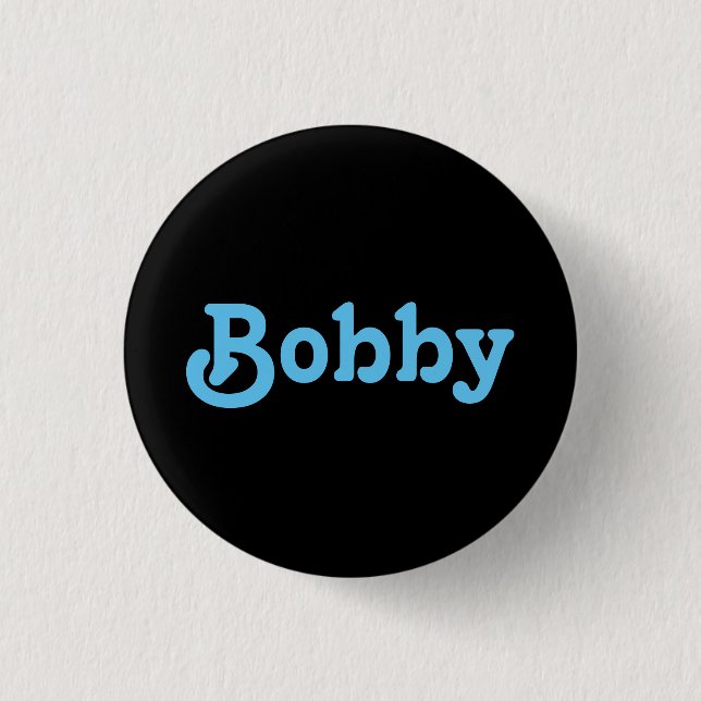 Badge Rond 2,50 Cm Bouton Bobby (Devant)