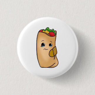 Badge Rond 2,50 Cm Bouton Bon Burritos Ne s'effondre pas
