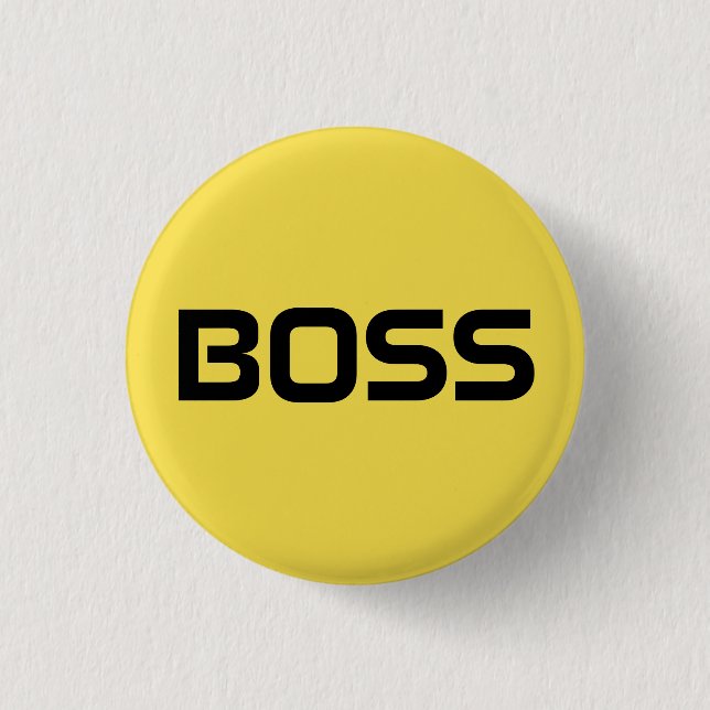 Badge Rond 2,50 Cm Bouton Boss (Devant)