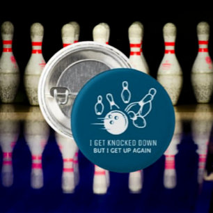 Badge Rond 2,50 Cm Bouton Bowling Spirit - Je Me Fais Baisser