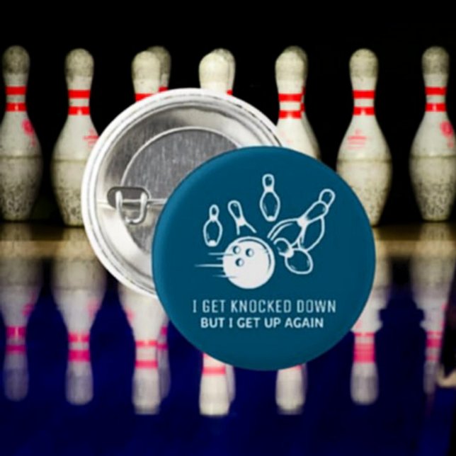 Badge Rond 2,50 Cm Bouton Bowling Spirit - Je Me Fais Baisser (Créateur téléchargé)