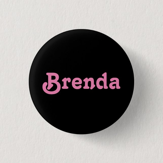 Badge Rond 2,50 Cm Bouton Brenda (Devant)