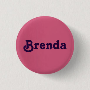 Badge Rond 2,50 Cm Bouton Brenda