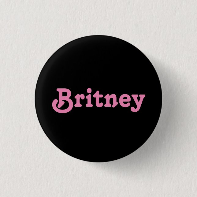 Badge Rond 2,50 Cm Bouton Britney (Devant)
