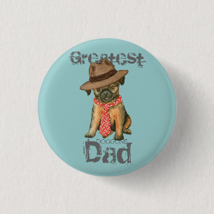 Badge Rond 2,50 Cm Bouton Bruxelles Griffon Papa Pinback