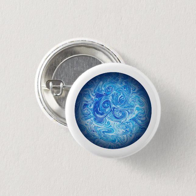 Badge Rond 2,50 Cm Bouton Calme des Marées (Devant & derrière)