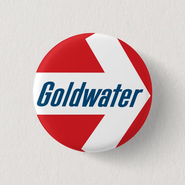Badge Rond 2,50 Cm Bouton Campagne Goldwater 1964 (Devant)