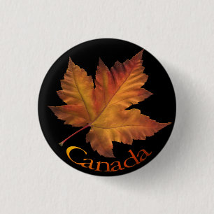 Badge Rond 2,50 Cm Bouton Canada Bouton souvenir Feuille d'érable du