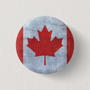 Badge Rond 2,50 Cm Bouton canadien de drapeau