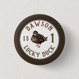 Badge Rond 2,50 Cm Bouton Canard