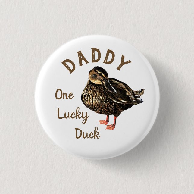 Badge Rond 2,50 Cm Bouton Canard (Devant)