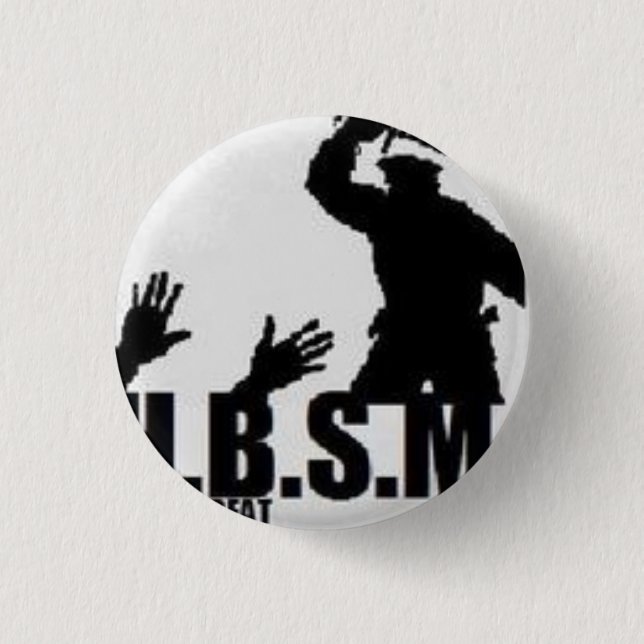 Badge Rond 2,50 Cm Bouton carré - customisé (Devant)
