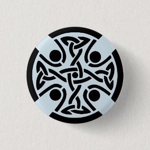 Badge Rond 2,50 Cm Bouton celtique de conception de noeud