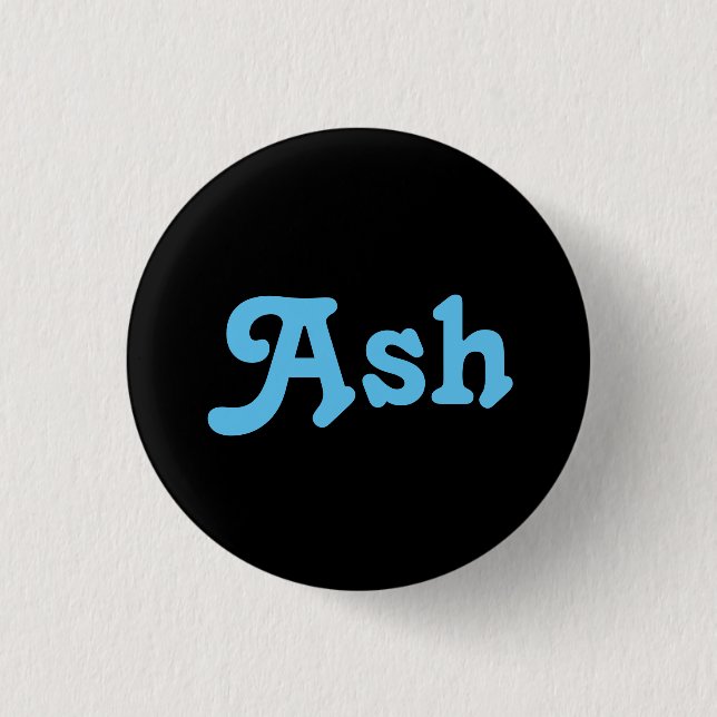 Badge Rond 2,50 Cm Bouton cendre (Devant)