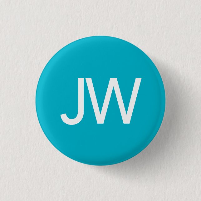 BADGE ROND 2,50 CM BOUTON CERCLE JW (Devant)