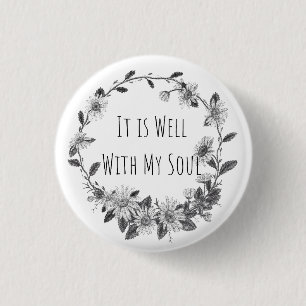Badge Rond 2,50 Cm Bouton C'est Bien Avec Mon Âme