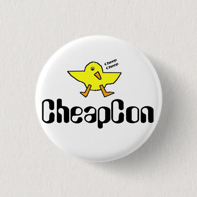 Badge Rond 2,50 Cm bouton cheapcon (Devant)