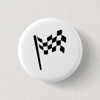 Bouton Checkered de pictogramme de drapeau