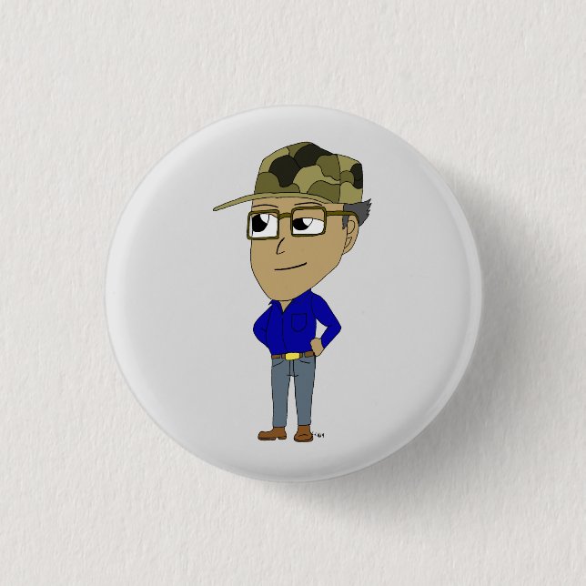 Badge Rond 2,50 Cm bouton chibi (Devant)