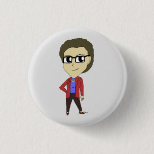 Badge Rond 2,50 Cm bouton chibi