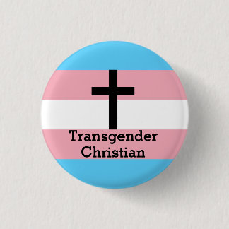 Badge Rond 2,50 Cm Bouton chrétien de fierté de transsexuel