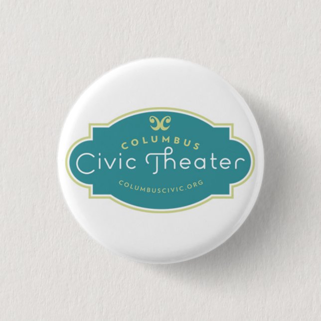 Badge Rond 2,50 Cm Bouton civique de Columbus (Devant)
