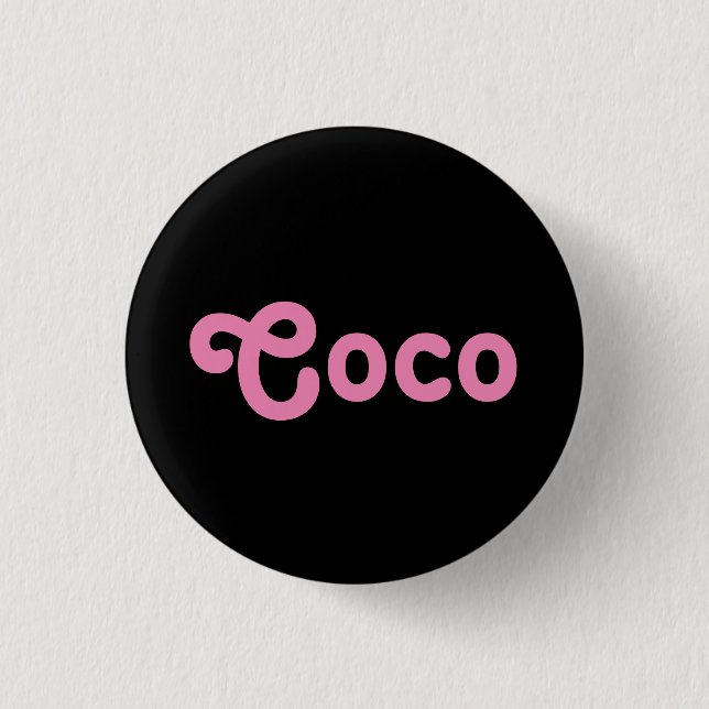 Badge Rond 2,50 Cm Bouton Coco (Devant)