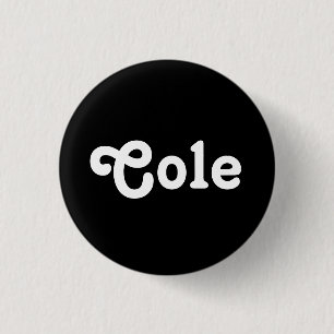 Badge Rond 2,50 Cm Bouton Cole