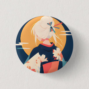 Badge Rond 2,50 Cm Bouton Collectionnable La Rêverie Dorée