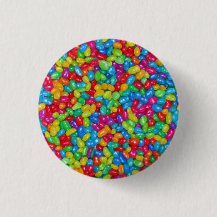 Badge Rond 2,50 Cm Bouton coloré jelly bean