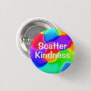 Badge Rond 2,50 Cm Bouton coloré Scatter Kindness