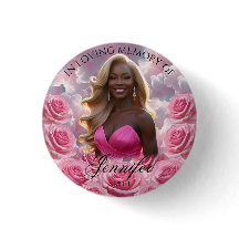 Bouton commémoratif Pink Roses Sky Memorial