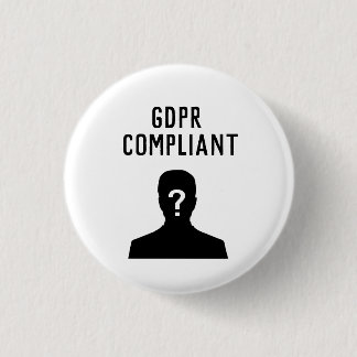 Badge Rond 2,50 Cm Bouton conforme de GDPR