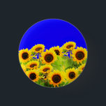 Badge Rond 2,50 Cm Bouton Couleurs du drapeau de Sunflower Ukraine -<br><div class="desc">Ukraine - Paix - Fleurs de soleil drapeau ukrainiennes - Soutien à la liberté ! Faisons du monde un endroit meilleur - tout le monde ensemble ! Un monde meilleur commence - dépend - a besoin de VOUS aussi! Vous pouvez transférer vers plus de 1000 produits Zazzle. Redimensionnez et déplacez...</div>