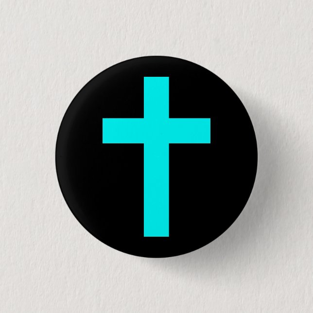 Badge Rond 2,50 Cm Bouton croisé (Devant)