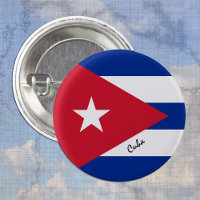 Bouton Cuba, mode Drapeau Cubain patriotique
