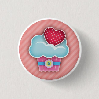 Badge Rond 2,50 Cm Bouton Cupcake