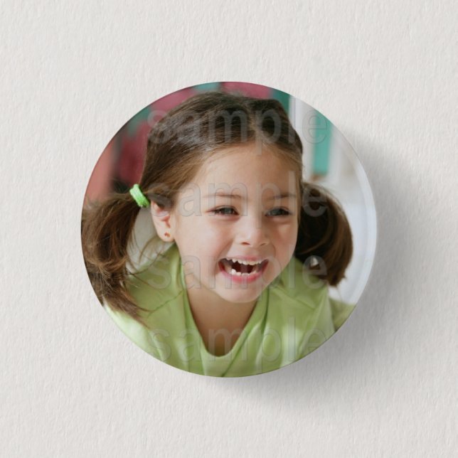 Badge Rond 2,50 Cm Bouton customisé d'anniversaire de photo (Devant)