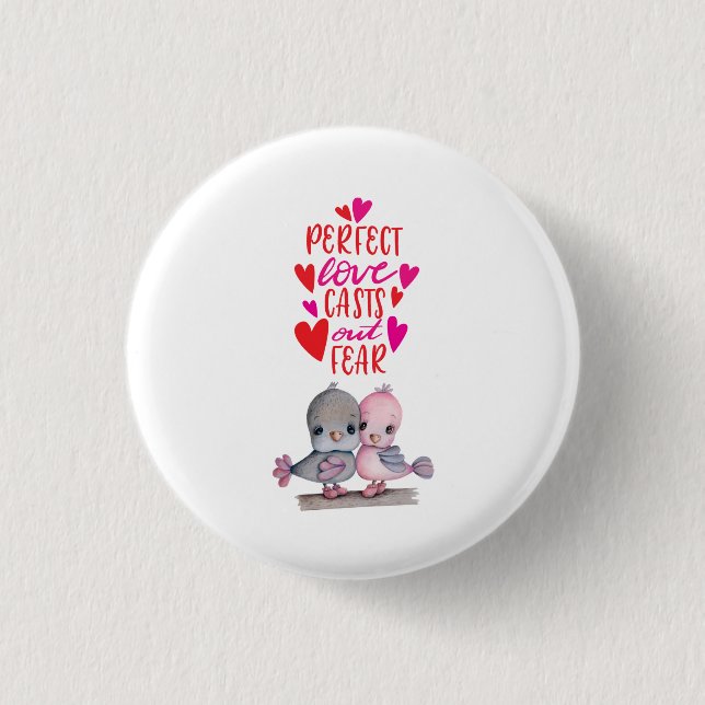 Badge Rond 2,50 Cm Bouton Cute (Devant)