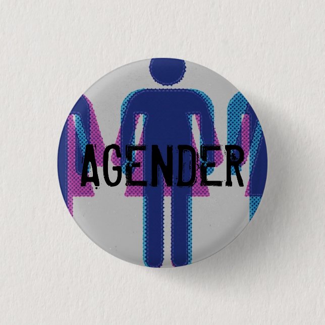 Badge Rond 2,50 Cm Bouton d'Agender (Devant)